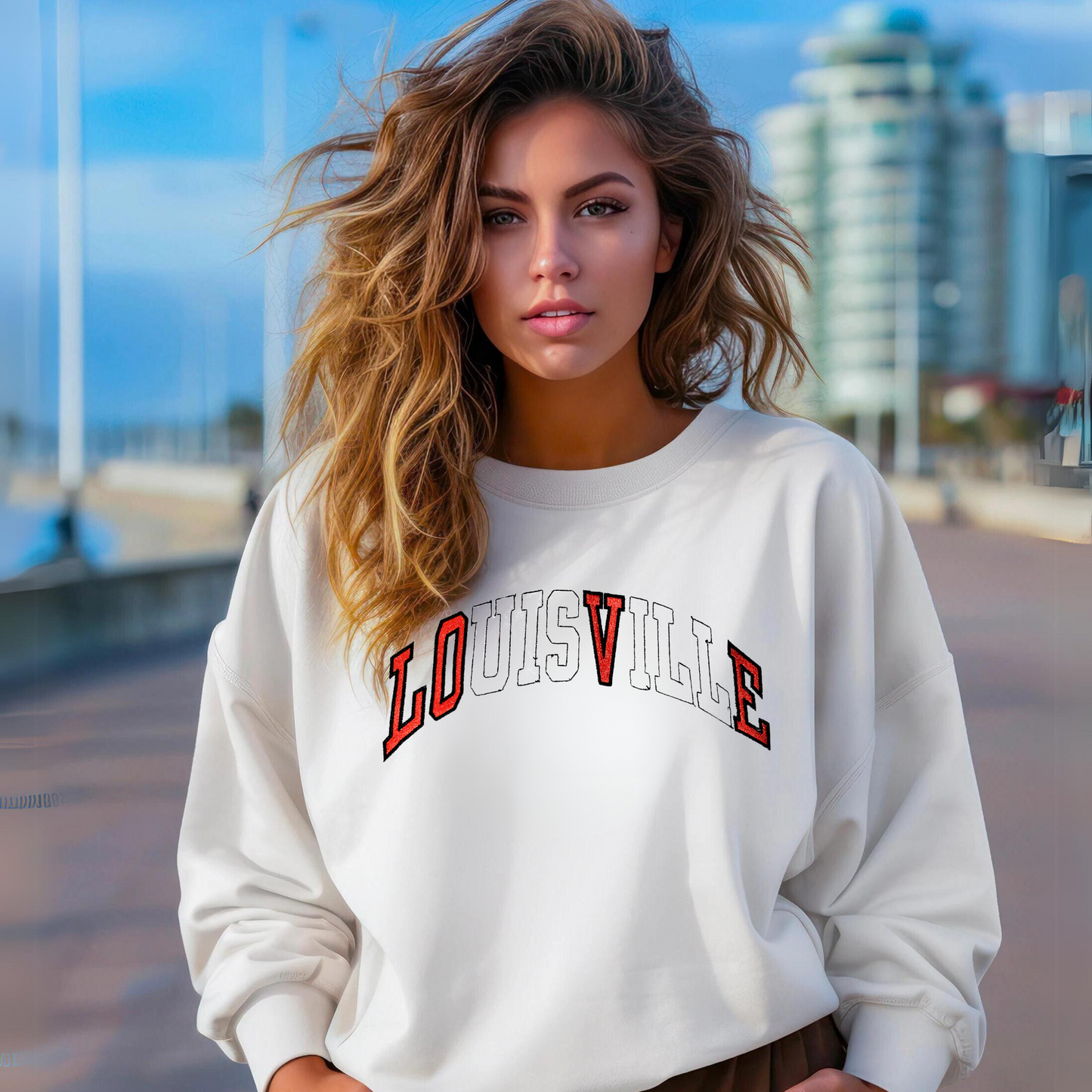 Louisville x Love Sweatshirt (12" LARGE LOGO)